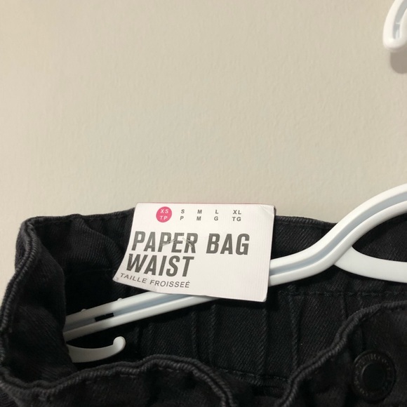 BNWT Paper Bag Waist, SWS denim co Black Jeans. Sz XS. - Picture 3 of 9